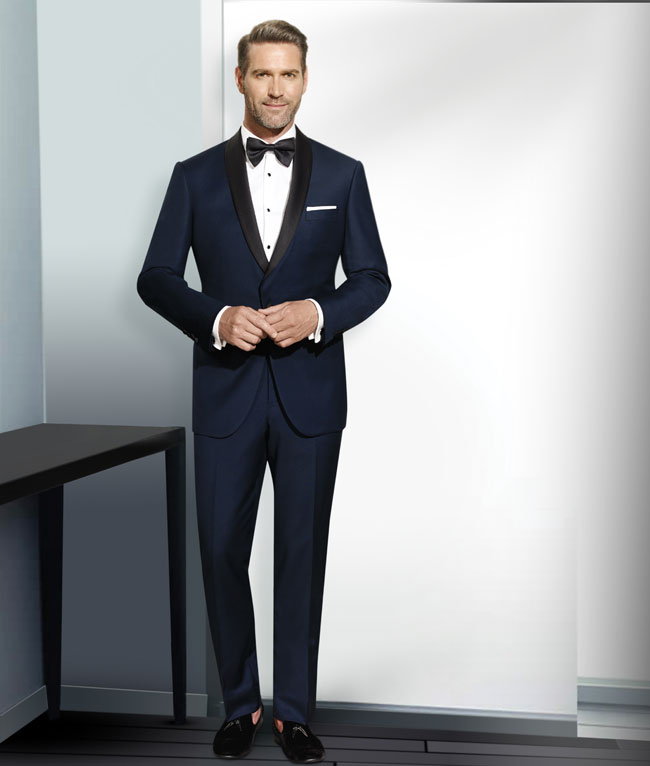 shawl collar tuxedo navy